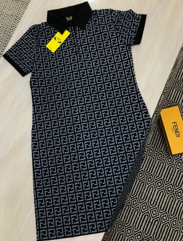 FIRST COPY FENDI PREMIUM POLO DRESS FOR LADIES - Image 9