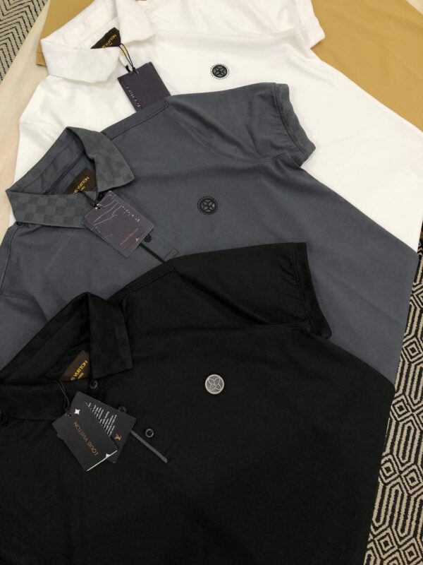 FIRST COPY LOUIS VUITTON VERY PREMIUM COTTON LYCRA POLOS - Image 5