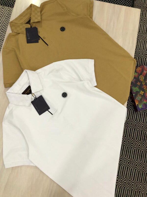 FIRST COPY LOUIS VUITTON VERY PREMIUM COTTON LYCRA POLOS - Image 7