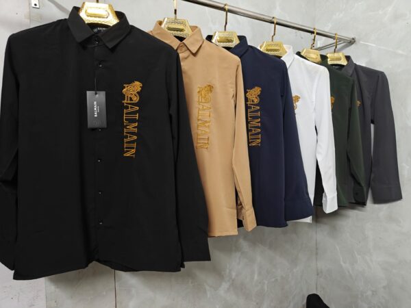 FIRST COPY BALMAIN EMBROIDERY SHIRT ( 6 COLORS )