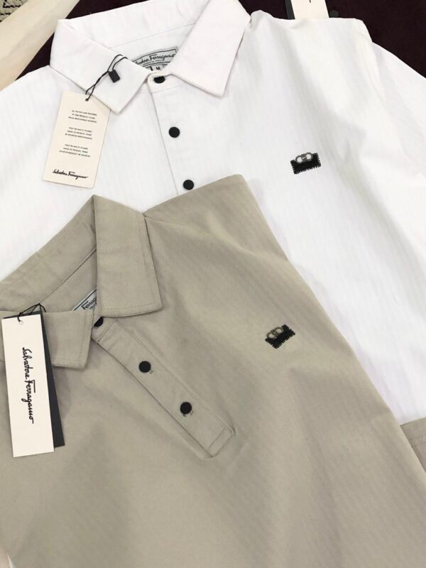 FIRST COPY FERRAGAMO IMPORTED FABRIC COTTON LYCRA POLOS - Image 2
