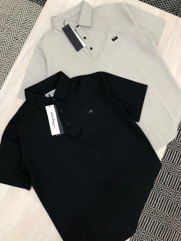 FIRST COPY FERRAGAMO IMPORTED FABRIC COTTON LYCRA POLOS - Image 4