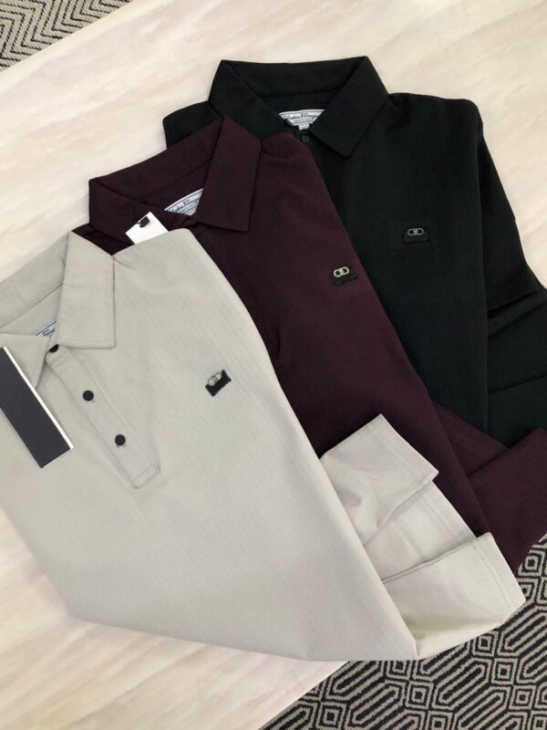 FIRST COPY FERRAGAMO IMPORTED FABRIC COTTON LYCRA POLOS - Image 10