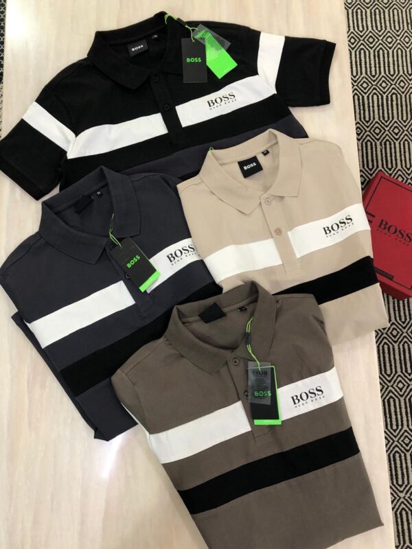FIRST COPY HUGO BOSS EXCLUSIVE COTTON LYCRA POLOS