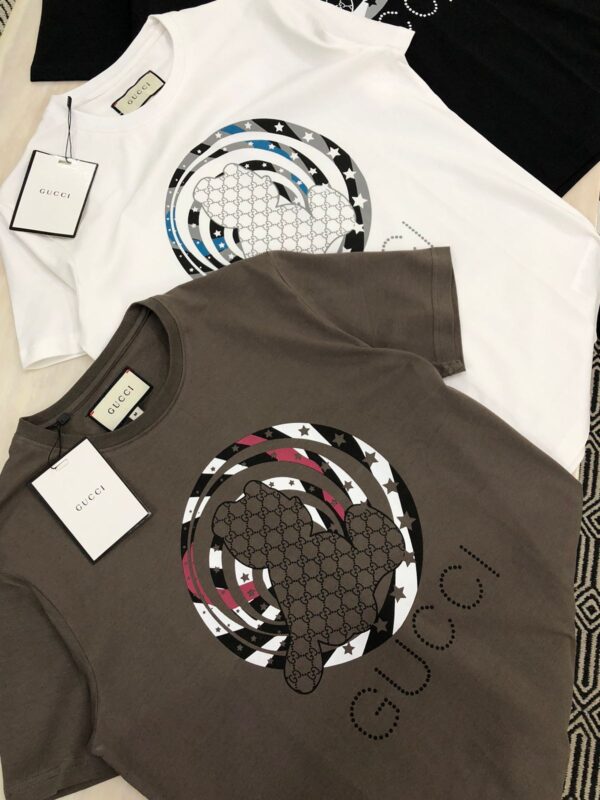 FIRST COPY GUCCI EXCLUSIVE COTTON LYCRA ROUND NECK - Image 3