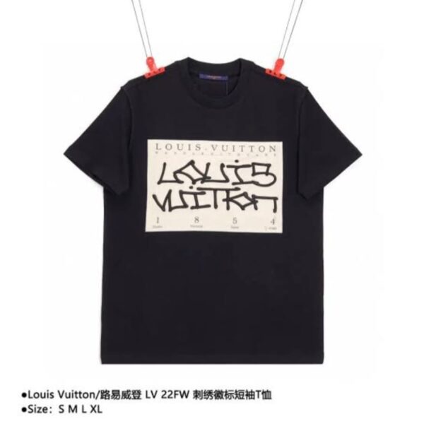 FIRST COPY LOUIS VUITTON VERY PREMIUM COTTON LYCRA CREW NECK - Image 6