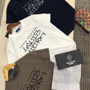 FIRST COPY LOUIS VUITTON VERY PREMIUM COTTON LYCRA CREW NECK
