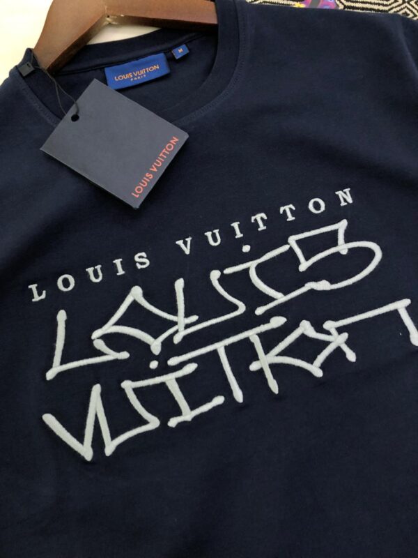 FIRST COPY LOUIS VUITTON VERY PREMIUM COTTON LYCRA CREW NECK - Image 2