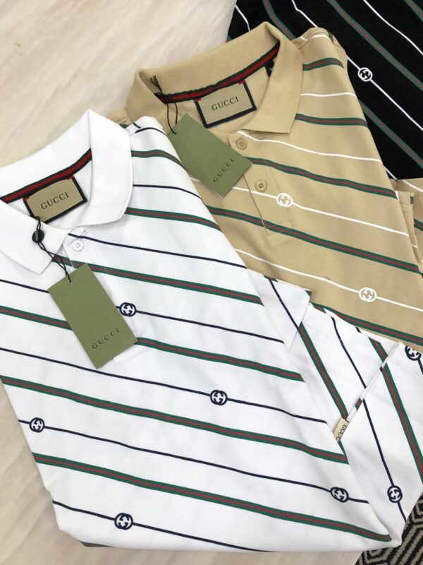FIRST COPY GUCCI VERY PREMIUM COTTON LYCRA POLO T-SHIRT - Image 4