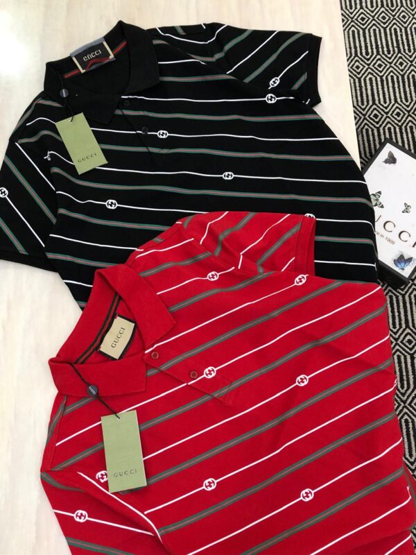 FIRST COPY GUCCI VERY PREMIUM COTTON LYCRA POLO T-SHIRT - Image 6