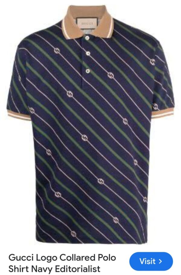 FIRST COPY GUCCI VERY PREMIUM COTTON LYCRA POLO T-SHIRT - Image 7
