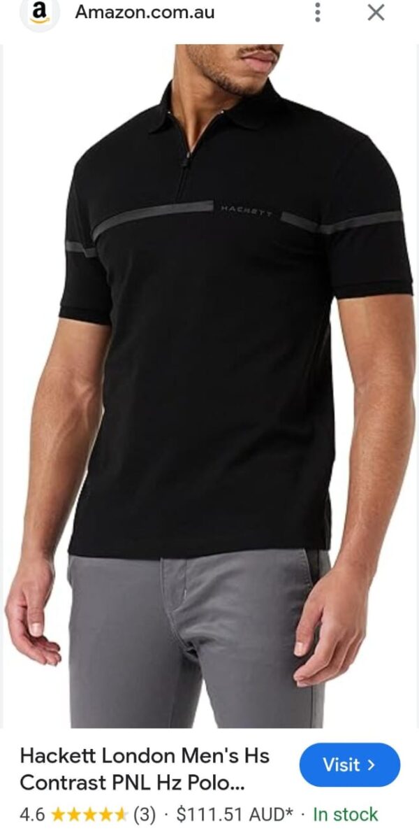FIRST COPY HACKETT VERY PREMIUM COTTON LYCRA POLO T-SHIRT - Image 12