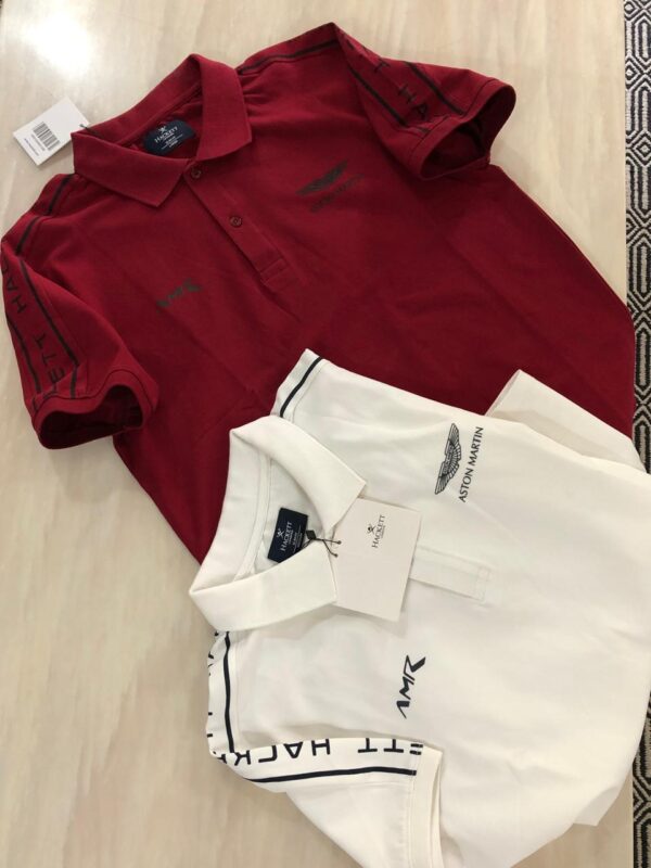 FIRST COPY HACKETT EXCLUSIVE COTTON LYCRA COLLAR T-SHIRT - Image 10