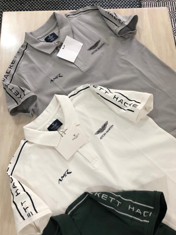 FIRST COPY HACKETT EXCLUSIVE COTTON LYCRA COLLAR T-SHIRT - Image 3