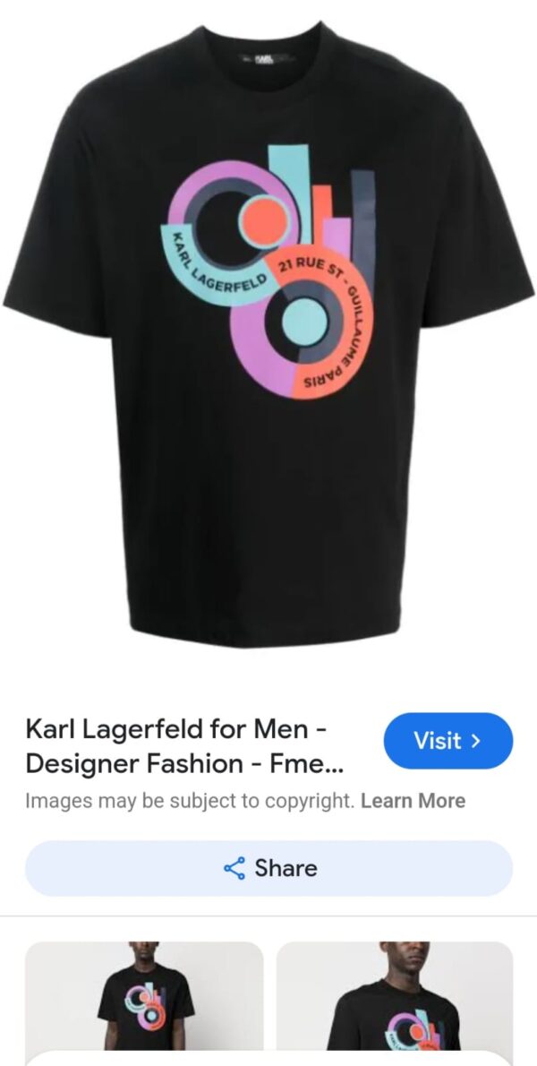 FIRST COPY KARL EXCLUSIVE COTTON LYCRA CREW NECK T-SHIRT - Image 3