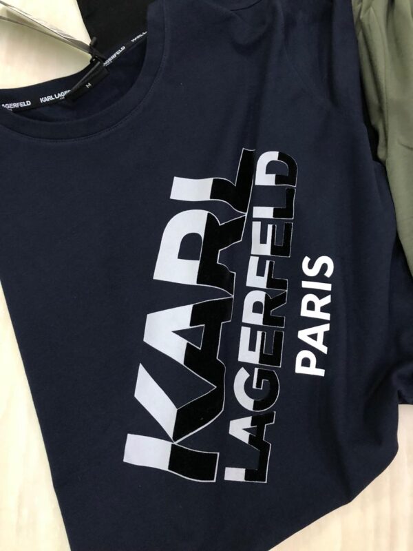 FIRST COPY KARL EXCLUSIVE COTTON LYCRA CREW NECK T-SHIRT - Image 2