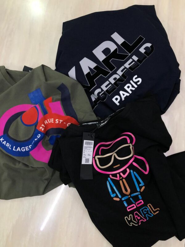 FIRST COPY KARL EXCLUSIVE COTTON LYCRA CREW NECK T-SHIRT - Image 9