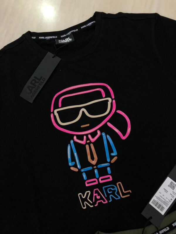 FIRST COPY KARL EXCLUSIVE COTTON LYCRA CREW NECK T-SHIRT - Image 5
