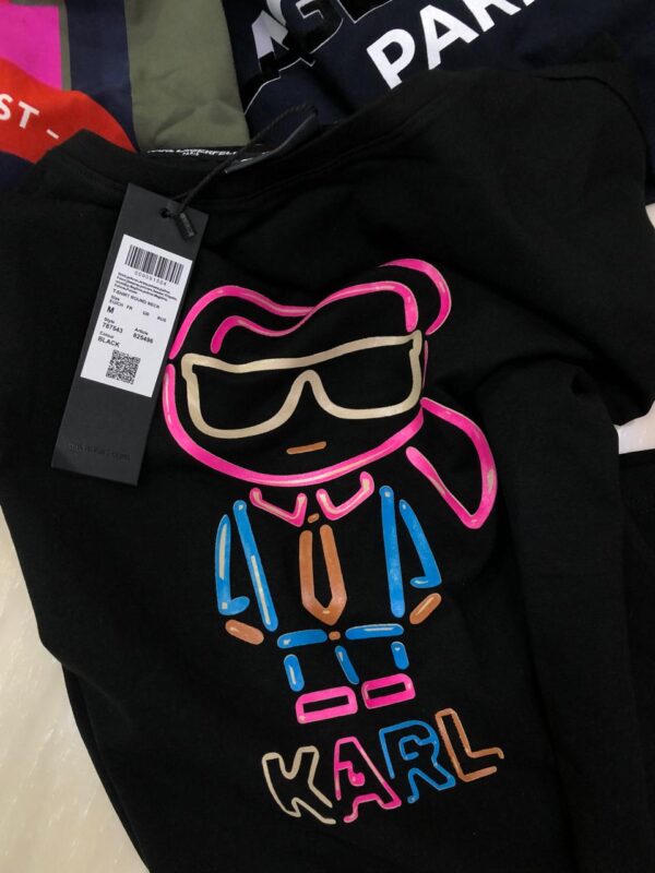 FIRST COPY KARL EXCLUSIVE COTTON LYCRA CREW NECK T-SHIRT - Image 4