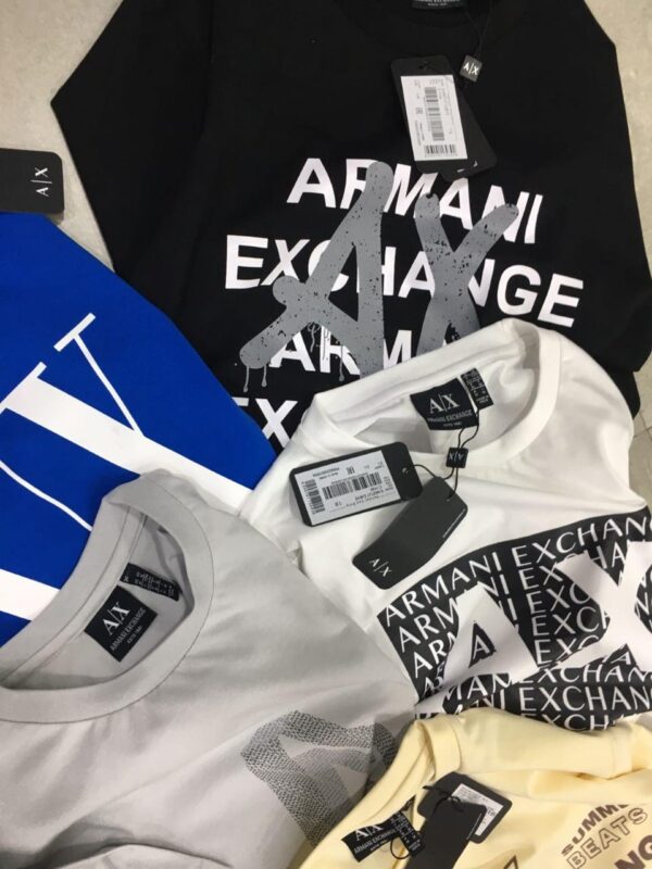 FIRST COPY ARMANI VERY PREMIUM COTTON LYCRA ROUND NECK T-SHIRT - Image 4