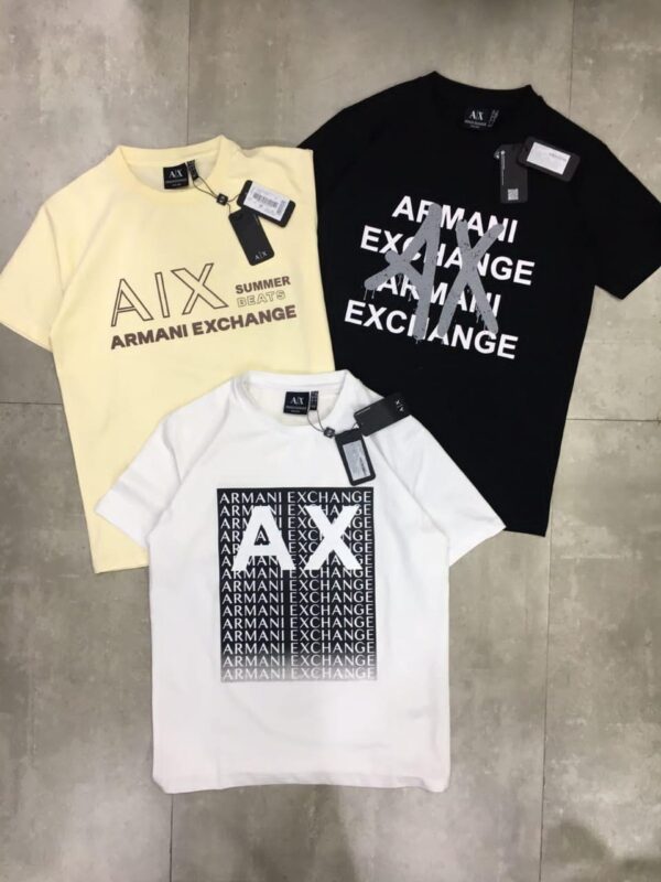 FIRST COPY ARMANI VERY PREMIUM COTTON LYCRA ROUND NECK T-SHIRT - Image 3