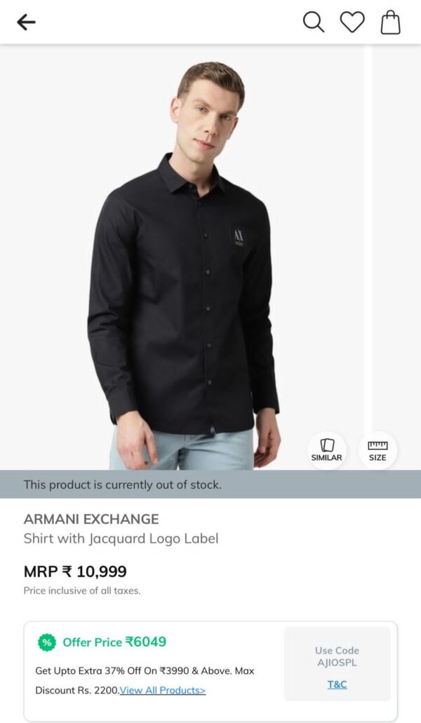FIRST COPY ARMANI IMPORTED COTTON LYCRA - Image 10