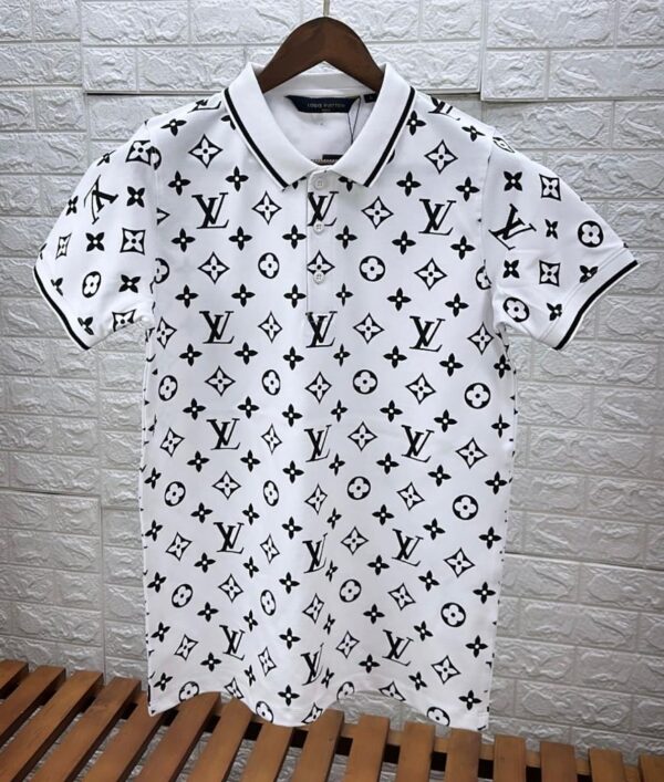 FIRST COPY LOUIS VUITTON PREMIUM COTTON LYCRA POLO T-SHIRTS - Image 3