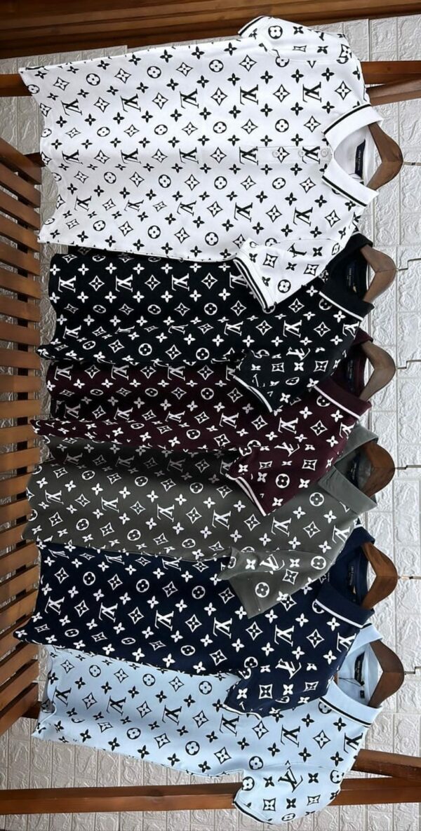 FIRST COPY LOUIS VUITTON PREMIUM COTTON LYCRA POLO T-SHIRTS - Image 4
