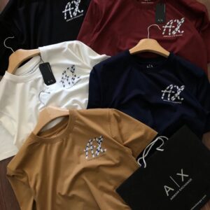 FIRST COPY ARMANI EXCLUSIVE COTTON LYCRA CREW NECK T-SHIRTS
