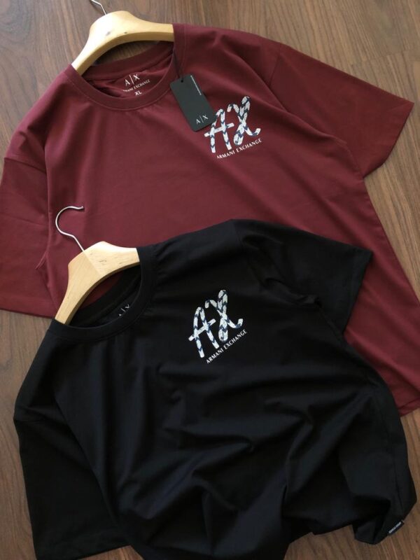 FIRST COPY ARMANI EXCLUSIVE COTTON LYCRA CREW NECK T-SHIRTS - Image 4