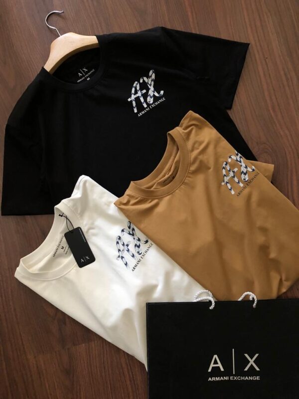 FIRST COPY ARMANI EXCLUSIVE COTTON LYCRA CREW NECK T-SHIRTS - Image 16
