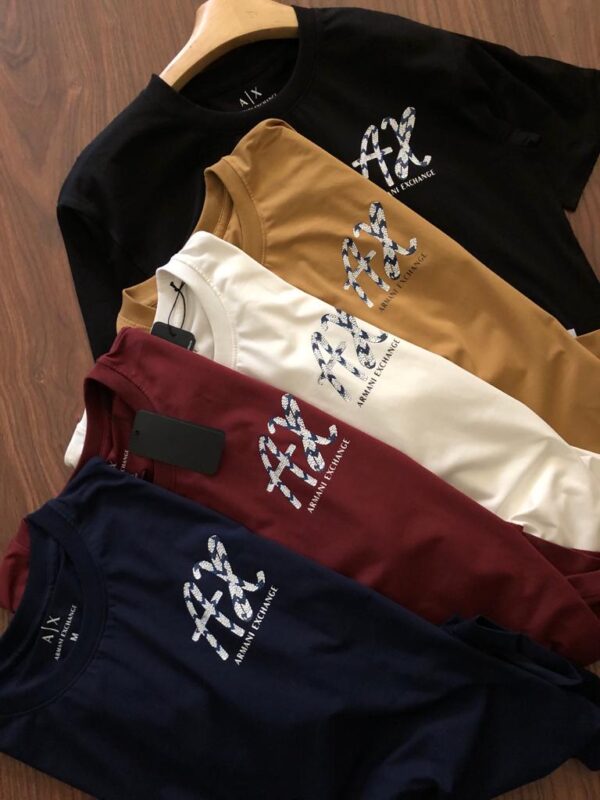 FIRST COPY ARMANI EXCLUSIVE COTTON LYCRA CREW NECK T-SHIRTS - Image 14