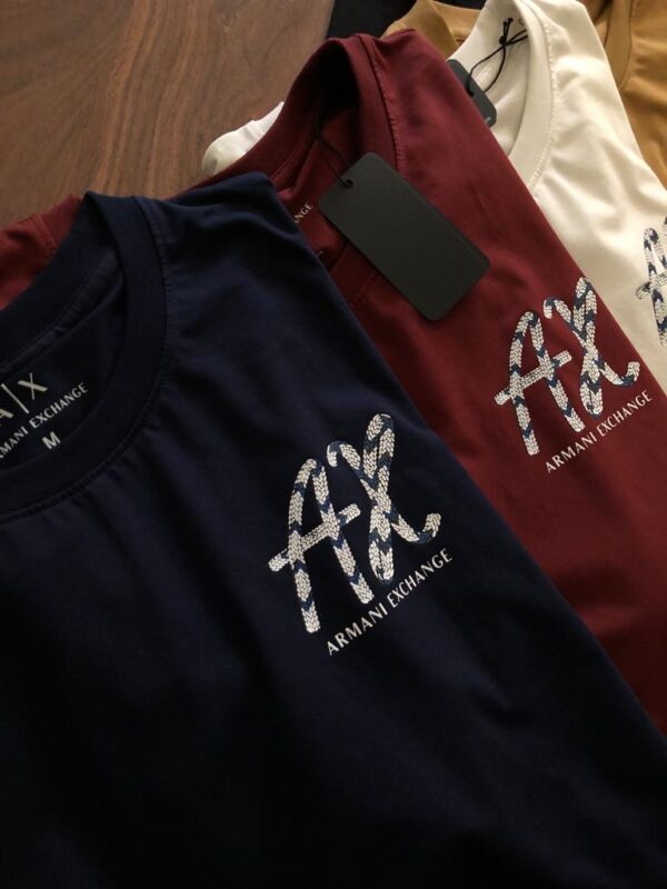 FIRST COPY ARMANI EXCLUSIVE COTTON LYCRA CREW NECK T-SHIRTS - Image 9