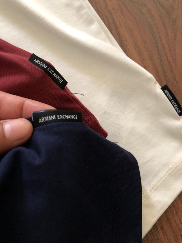 FIRST COPY ARMANI EXCLUSIVE COTTON LYCRA CREW NECK T-SHIRTS - Image 2