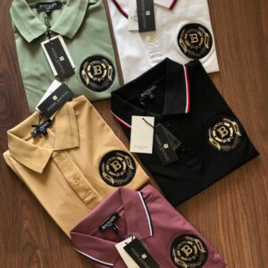 FIRST COPY BALMAIN IMPORTED COTTON LYCRA POLOS
