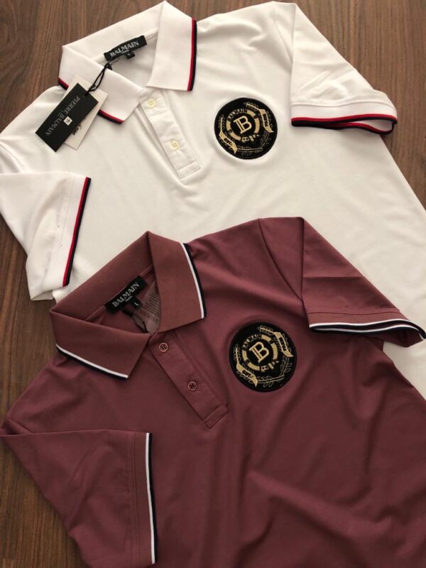 FIRST COPY BALMAIN IMPORTED COTTON LYCRA POLOS - Image 13