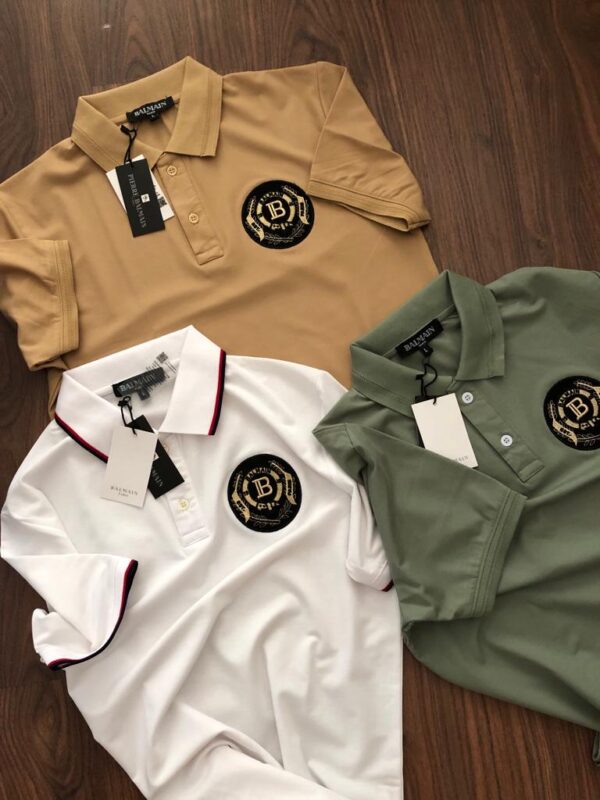 FIRST COPY BALMAIN IMPORTED COTTON LYCRA POLOS - Image 6