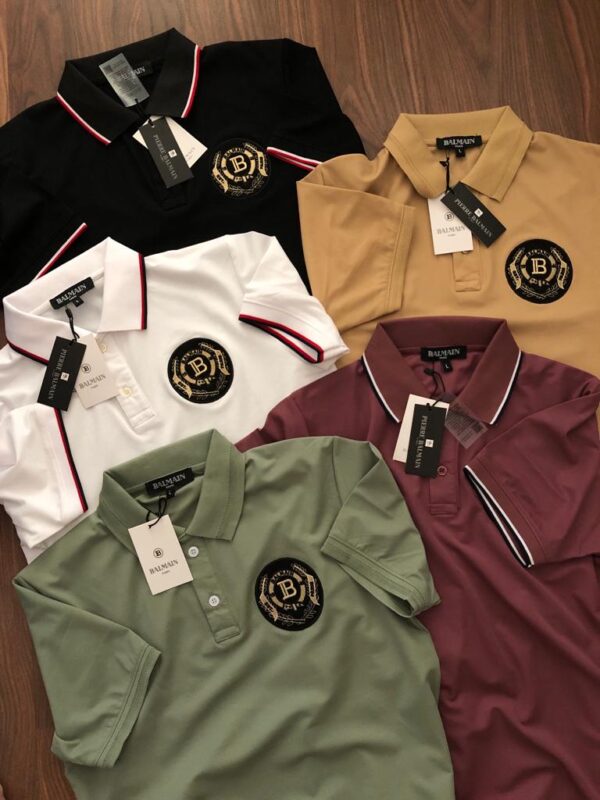 FIRST COPY BALMAIN IMPORTED COTTON LYCRA POLOS - Image 5
