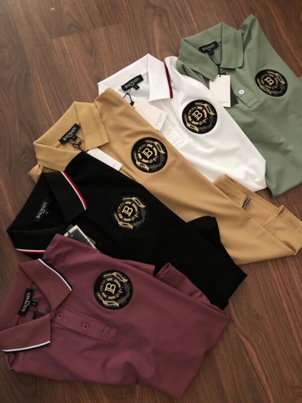 FIRST COPY BALMAIN IMPORTED COTTON LYCRA POLOS - Image 3