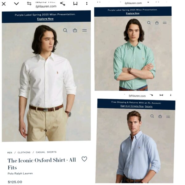 FIRST COPY RALPH EXCLUSIVE COTTON SHIRTS - Image 5