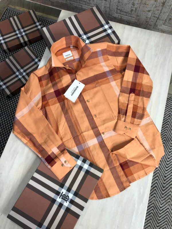 First Copy BURBERRY Imported Fabric Shirts – Premium Luxury Fit - Image 4