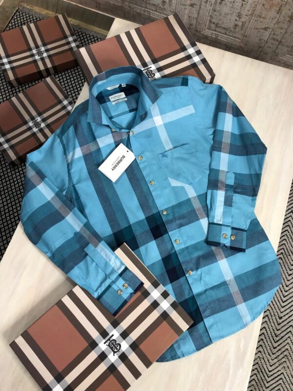First Copy BURBERRY Imported Fabric Shirts – Premium Luxury Fit - Image 13