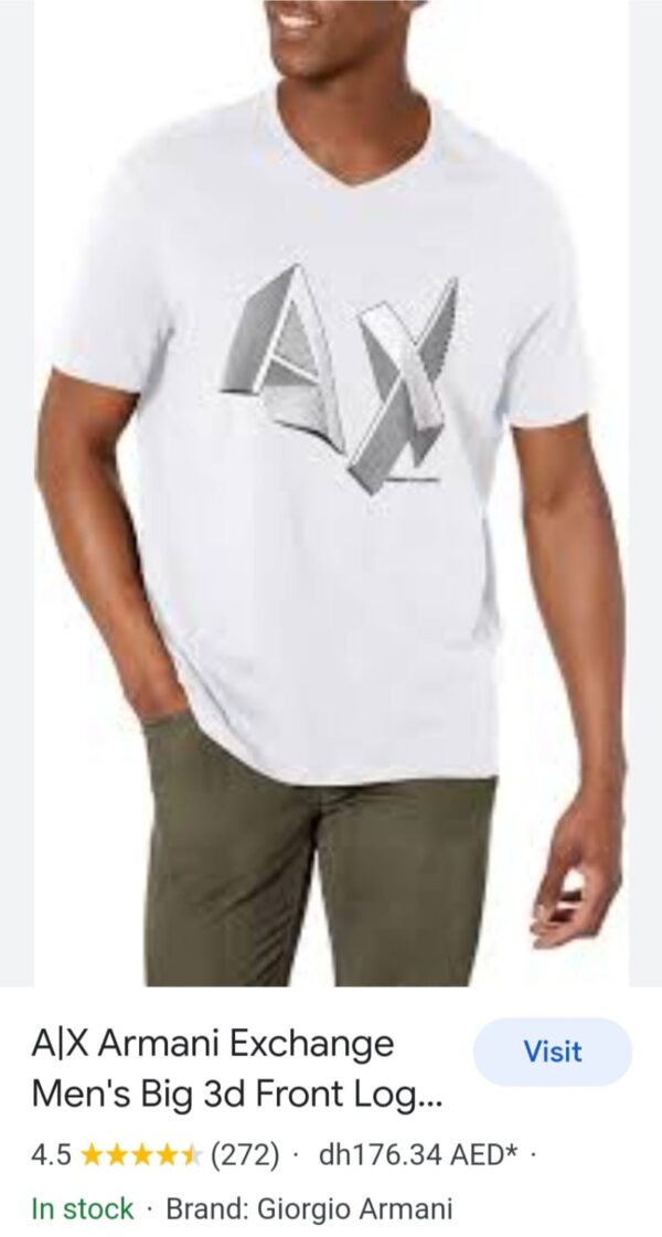 First Copy ARMANI Original Shipment Crews - Image 6