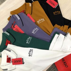 FIRST COPY Hugo Boss Premium Cotton Lycra Polos