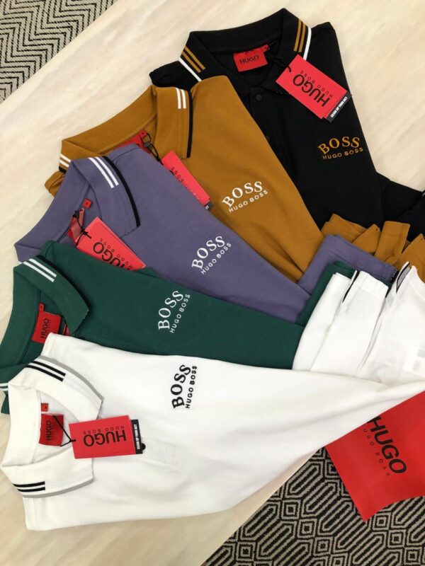 FIRST COPY Hugo Boss Premium Cotton Lycra Polos