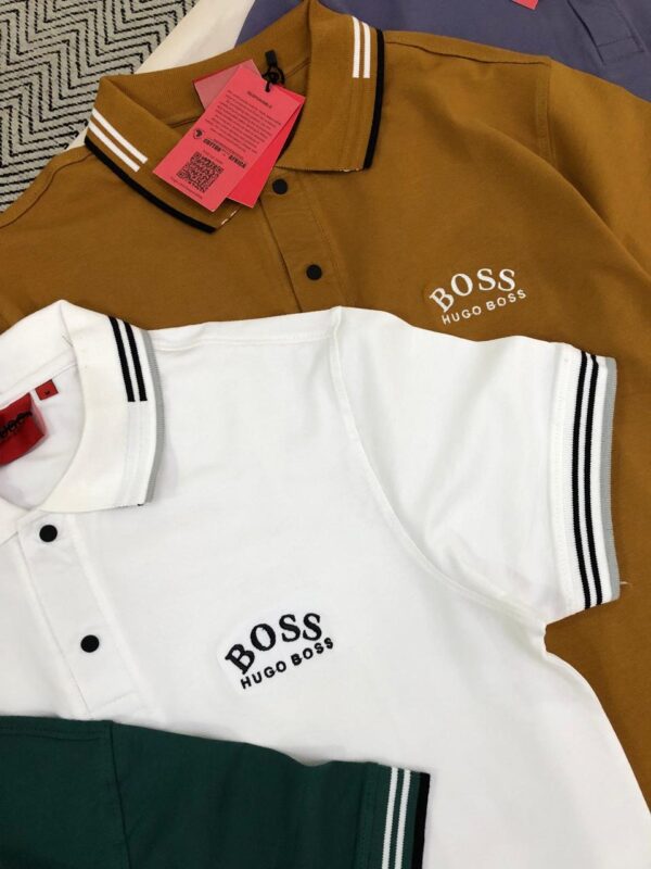 FIRST COPY Hugo Boss Premium Cotton Lycra Polos - Image 7