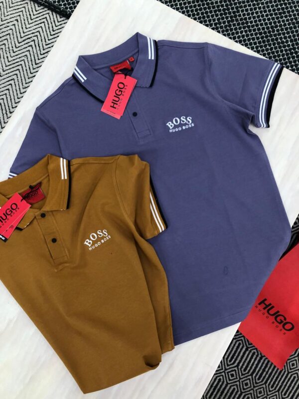 FIRST COPY Hugo Boss Premium Cotton Lycra Polos - Image 5