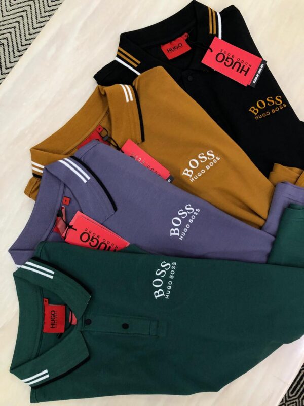 FIRST COPY Hugo Boss Premium Cotton Lycra Polos - Image 10
