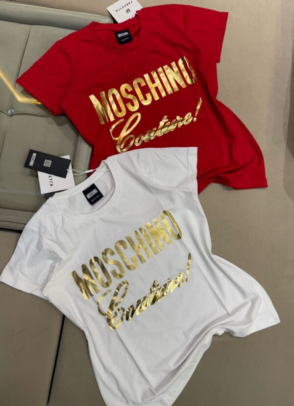 FIRST COPY Moschino Ladies Crews Lycra Tees - Image 4