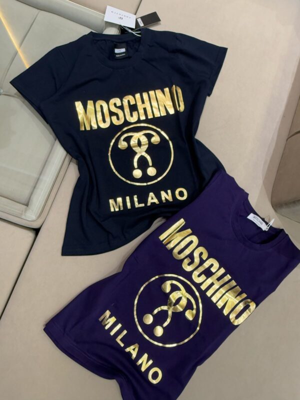 FIRST COPY Moschino Ladies Crews Lycra Tees - Image 8